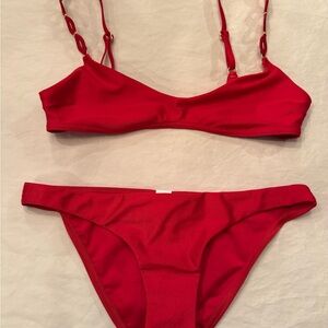 Zimmermann Red Bikini Set Brand New - Never Worn Size 4-6